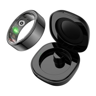 Smartring COLMI R02 rozmiar 8 18.1mm (czarny) + etui ładujące