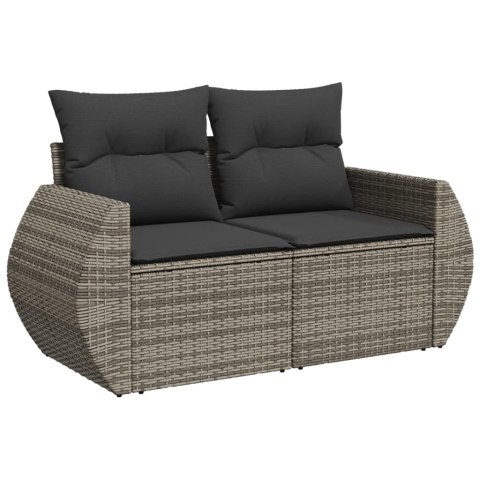 7-cz. zestaw wypoczynkowy do ogrodu, z poduszkami, szary