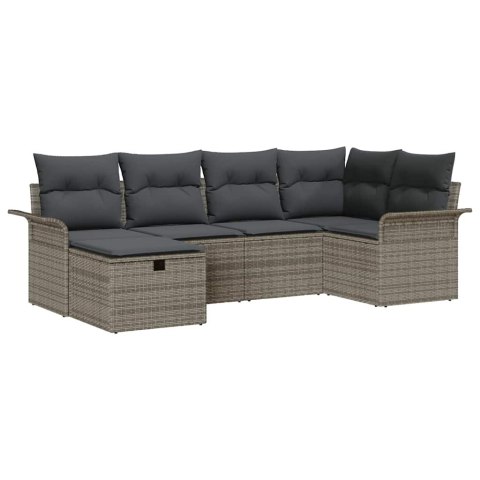 Zestaw Sof na Ogród z poduszką 6 pcs Polirattan