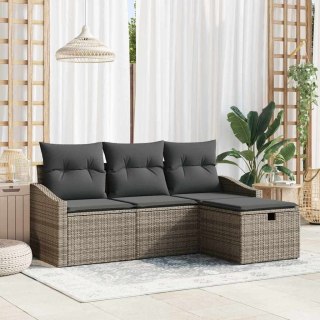 Zestaw Sof z poduszką 4 pcs polirattan