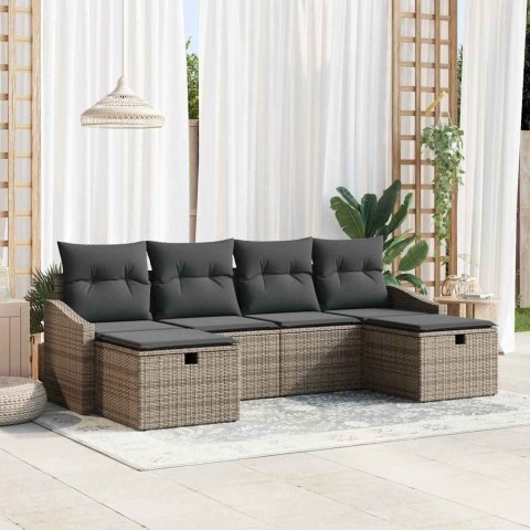 Zestaw Sof z poduszką 6 pcs polirattan