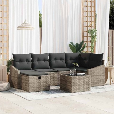 Zestaw Sof z poduszką 7 pcs polirattan