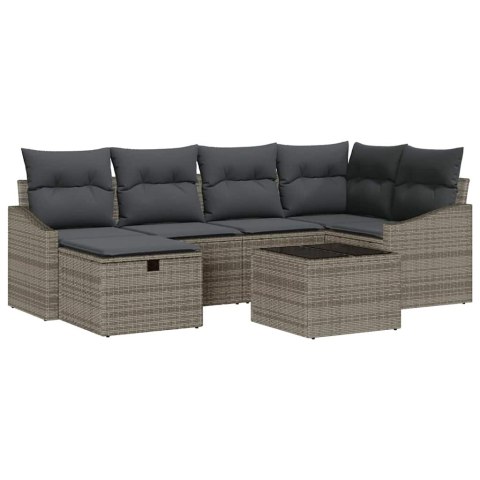 Zestaw Sof z poduszką 7 pcs polirattan