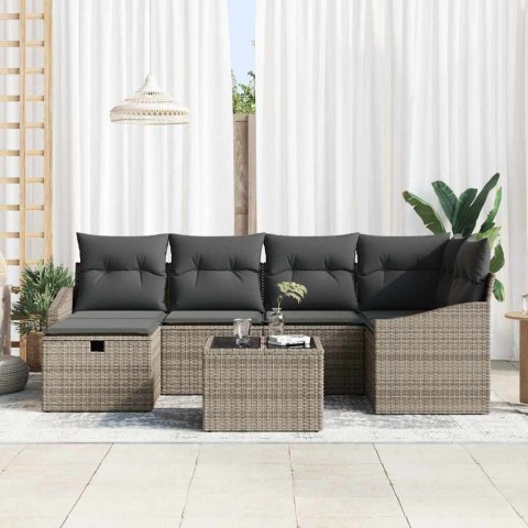 Zestaw Sof z poduszką 7 pcs polirattan