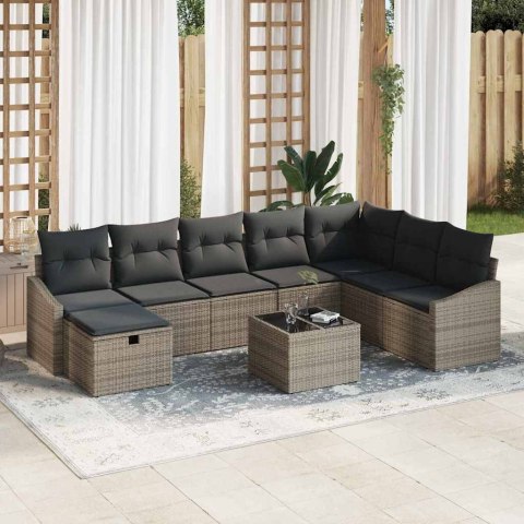 Zestaw Sof z poduszką 8 pcs polirattan