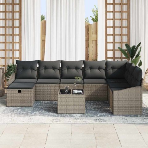 Zestaw Sof z poduszką 8 pcs polirattan