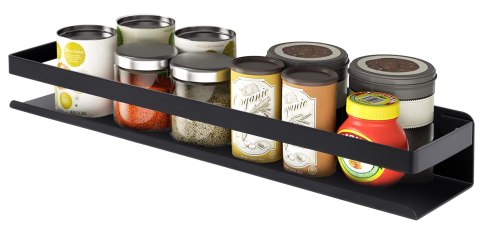 Półka loft MEGARA 50 cm czarna