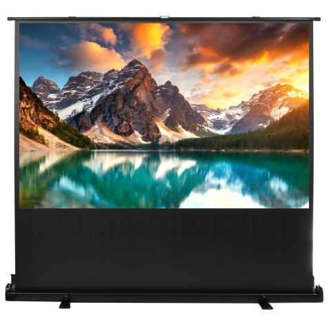MACLEAN PRZENOŚNY EKRAN PROJEKCYJNY, KOMPAKTOWY, PODŁOGOWY, 100", 16:9 MC-964