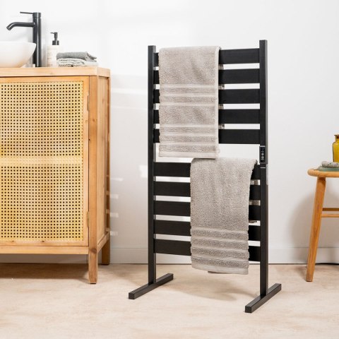 Elektryczna ścianka lub podłogowy grzejnik do suszenia ręczników InnovaGoods WARMER 10 SLIM BARS Plastikowy Stal węglowa (Odnowi