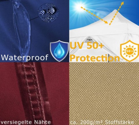 Namiot ogrodowy nożycowy INSTENT BASIC 3x3 m + 4 ścianki