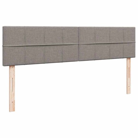 Rama łóżka otomana z materacem, taupe, 180x200 cm, tkanina