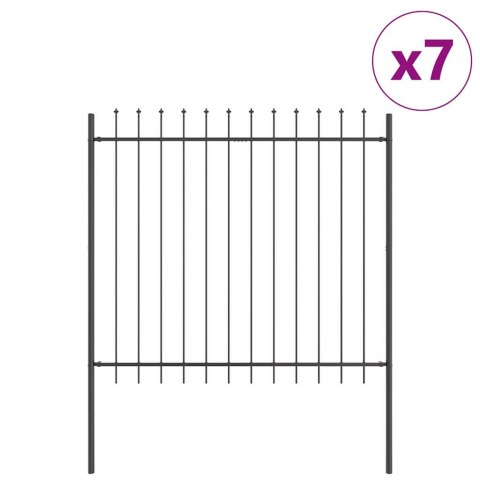 Ogrodzenie Ogrodowe 7 pcs Szary 11,9 x 1,5 m