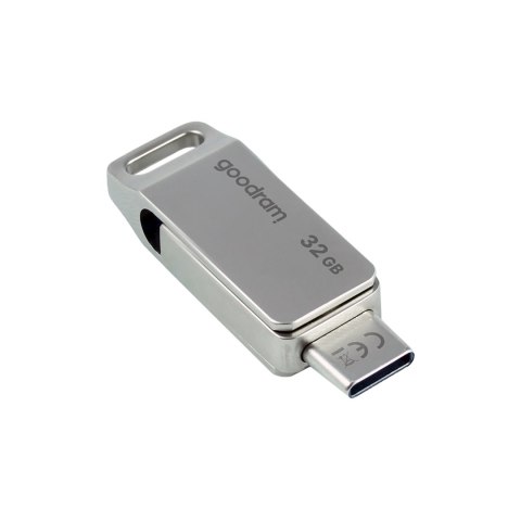 Pendrive Goodram USB + USB C 32GB srebrny