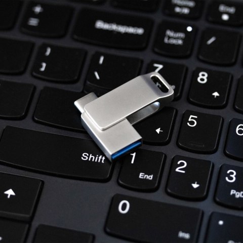 Pendrive Goodram USB + USB C 32GB srebrny
