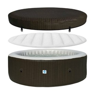 Spa ogrodowe, jacuzzi pompowane AVENLI NICE 6 osobowe 204x70 brąz
