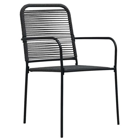Zestaw do jadalni w ogrodzie 5 pcs Czarny