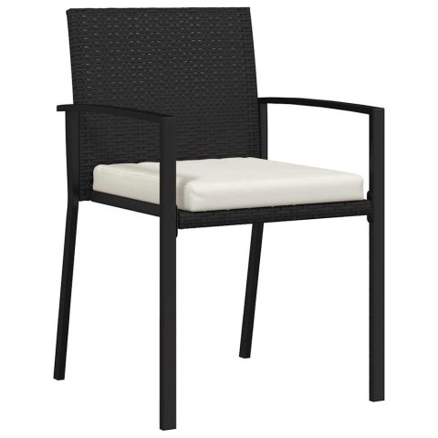 Zestaw do jadalni w ogrodzie 7 pcs Czarny