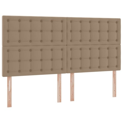 Łóżko z miejscem na przechowywanie i LED Kawowy 180 x 200 cm