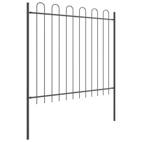 Ogrodzenie Ogrodowe 6 pcs Szary 10,2 x 1,5 m