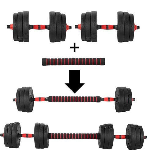 Zestaw 2 hantli ciężarki MAXIMUS 20kg