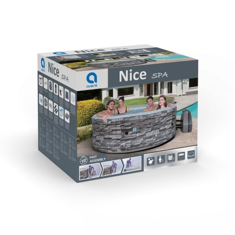 Spa ogrodowe, jacuzzi pompowane AVENLI NICE 6 osobowe 204x70 cegła