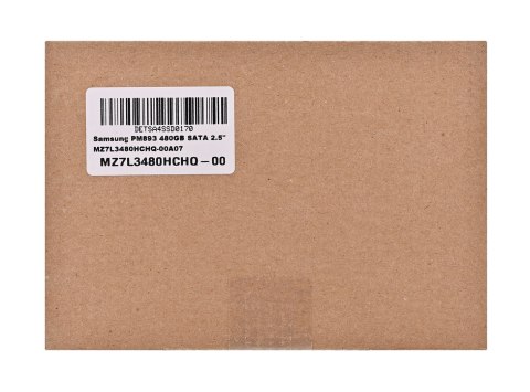 Dysk SSD Samsung PM893 480GB SATA 2.5" MZ7L3480HCHQ-00A07 (DWPD 1)