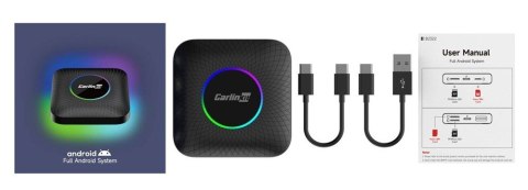 Adapter CARLINKIT TBOX Ambient 8GB+128GB Android 13- 8G/128G Carplay I Android Auto czarny (OUTLET)