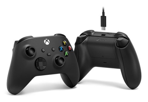 Kontroler bezprzewodowy MICROSOFT Xbox Serie Black+USB-C