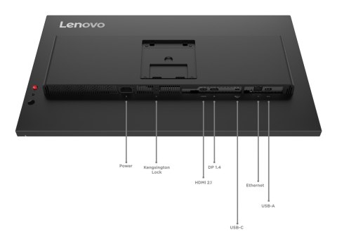 Lenovo ThinkVision T27UD-40 27"UHD IPS 60Hz 350nits AG USB HDMI DP RJ45 Eclipse Black 3Y OnSite