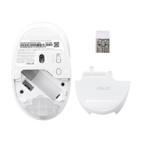 Mysz bezprzewodowa ASUS MD101 Fragrance Mouse Wireless /Bluetooth Iridescent White