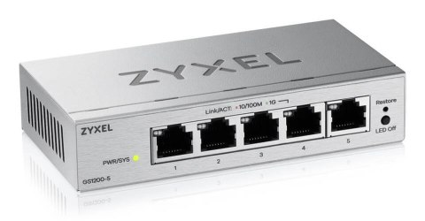 Switch Zyxel GS1200-5V3 5p Managed Gigabit