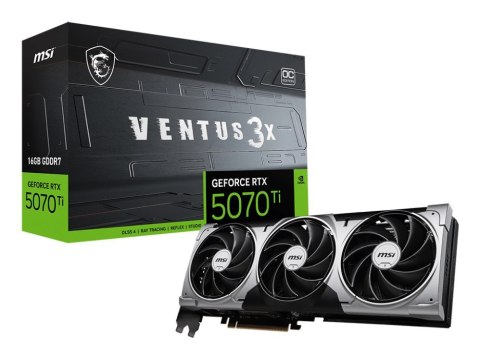 Karta graf. MSI RTX 5070 Ti 16G VENTUS 3X OC (OUTLET)