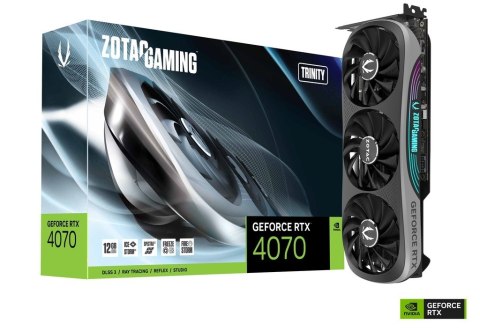 Karta graficzna ZOTAC GAMING GeForce RTX 4070 Trinity 12GB GDDR6X DLSS 3 (OUTLET)