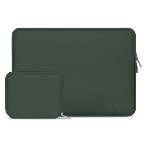 Torba pokrowiec Neoslim na laptopa tablet 13-14'' + etui na akcesoria - zielony