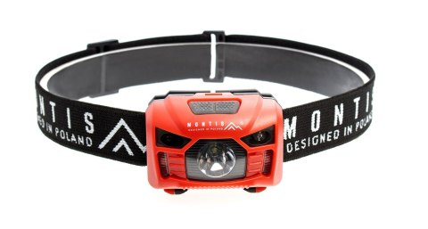 MONTIS LATARKA BATERYJNA CZOŁOWA/NAGŁOWNA LED Z SENSOREM "WAVE" MT002