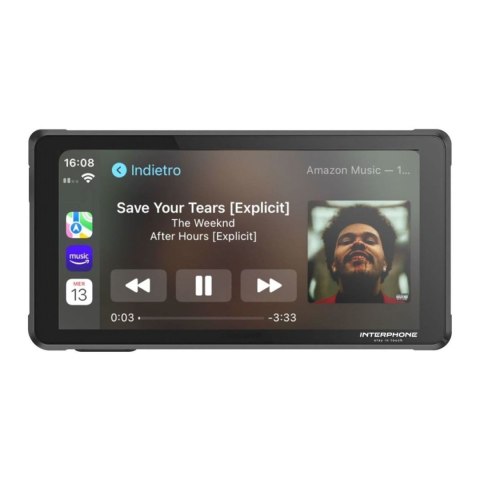 Wyświetlacz INTERPHONE SYNC55 SMART DISPLAY (CAR PLAY/ANDROID AUTO) Black