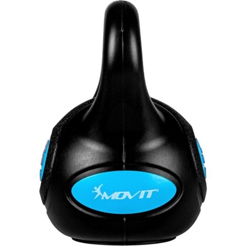 MOVIT Hantle Kettlebell - 3 kg, czarny / jasnoniebieski
