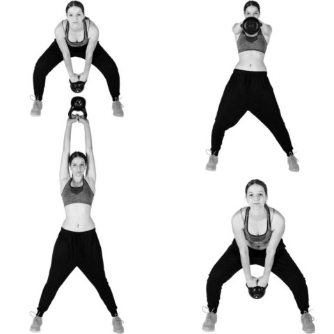 Profesjonalna hantla kula Kettlebell MOVIT 3 kg