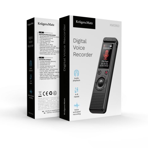 Dyktafon cyfrowy Kruger&Matz KM0950 8GB