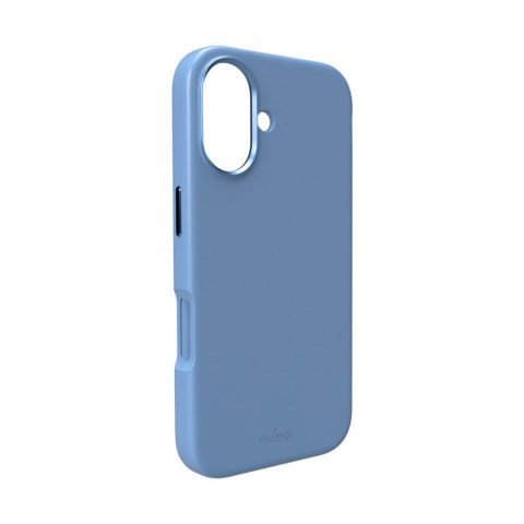 Etui z aluminiowymi przyciskami na iPhone 17 Icon Mag Pro Liquid Silicone MagSafe - niebieskie