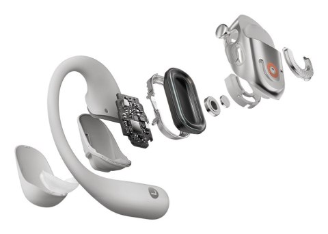 Słuchawki douszne bezprzewodowe Shokz OpenFit 2+ szare