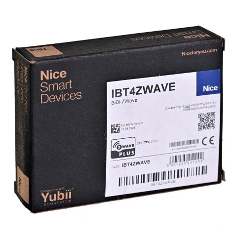 Inteligentny przycisk Nice BiDi Z-Wave (FGT4B-001 IBT4ZWAVE 868,4 Mhz)