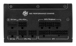Zasilacz MSI MPG A1000GS 1000W PCIE5 80+ Gold ATX 3.1 (OUTLET)