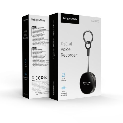 Dyktafon cyfrowy Kruger&Matz KM0952 4GB