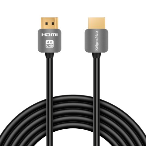 Kabel HDMI - HDMI wtyk-wtyk (A-A) 1.8m Kruger&Matz 4K