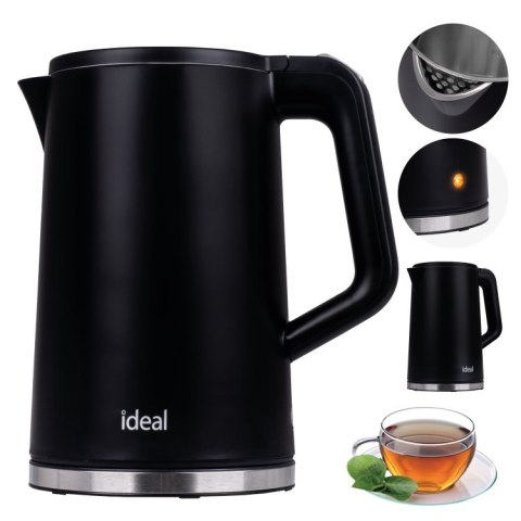 IDEAL CZAJNIK 1,7 L,STALOWY ŚRODEK, MOC 1500 W, CZ