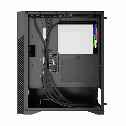 GEMBIRD OBUDOWA FORNAX 900ARGB MIDI-TOWER (2X USB 3.1, 1X USB TYPE-C) 4X FAN, CZARNA