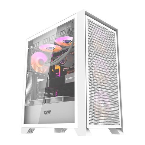 Obudowa komputerowa DARKFLASH DRX70 Mesh + 4 wentylatory RGB (biała)