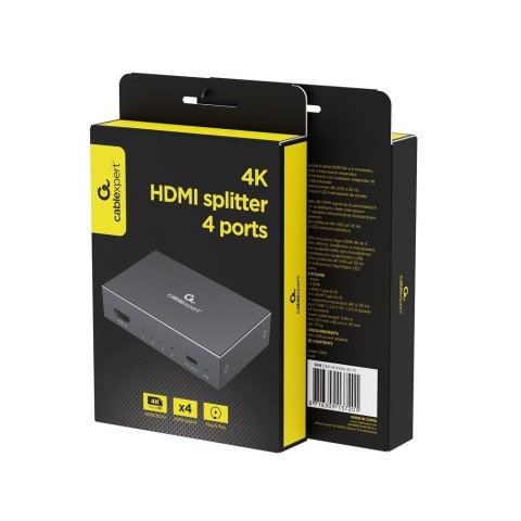 GEMBIRD SPLITTER/ROZDZIELACZ HDMI 4K 4 PORTY