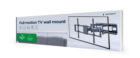 GEMBIRD UCHWYT SUFITOWY DO TELEWIZORA Z PEŁNYM ZAKRESEM RUCHU (REGULOWANY), 60" - 120", DO 120 KG